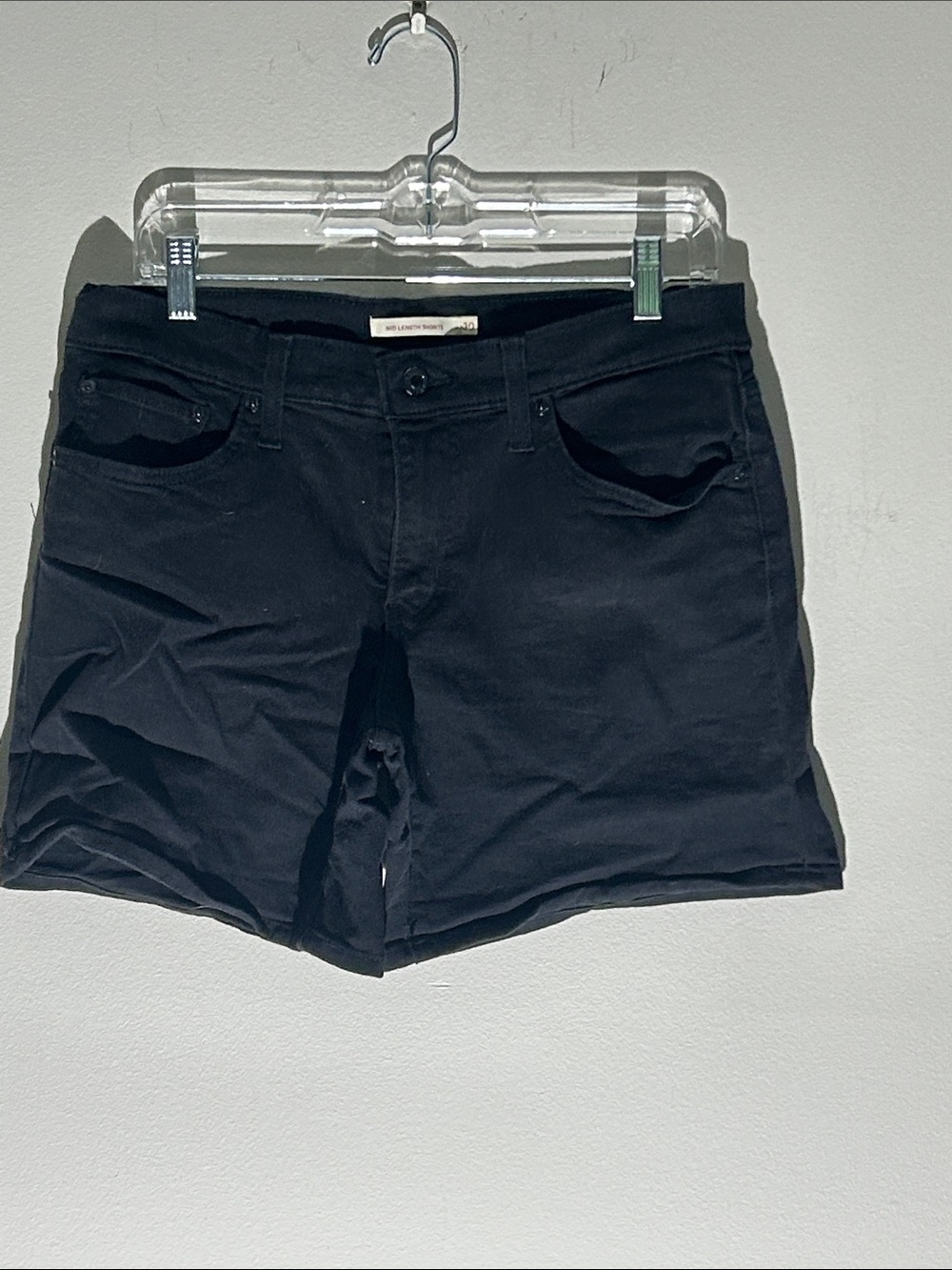Levi’s Women's Black Stretch Cotton Shorts